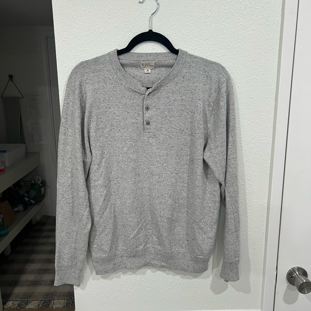 J. Crew Gray Long Sleeve Shirt- Medium